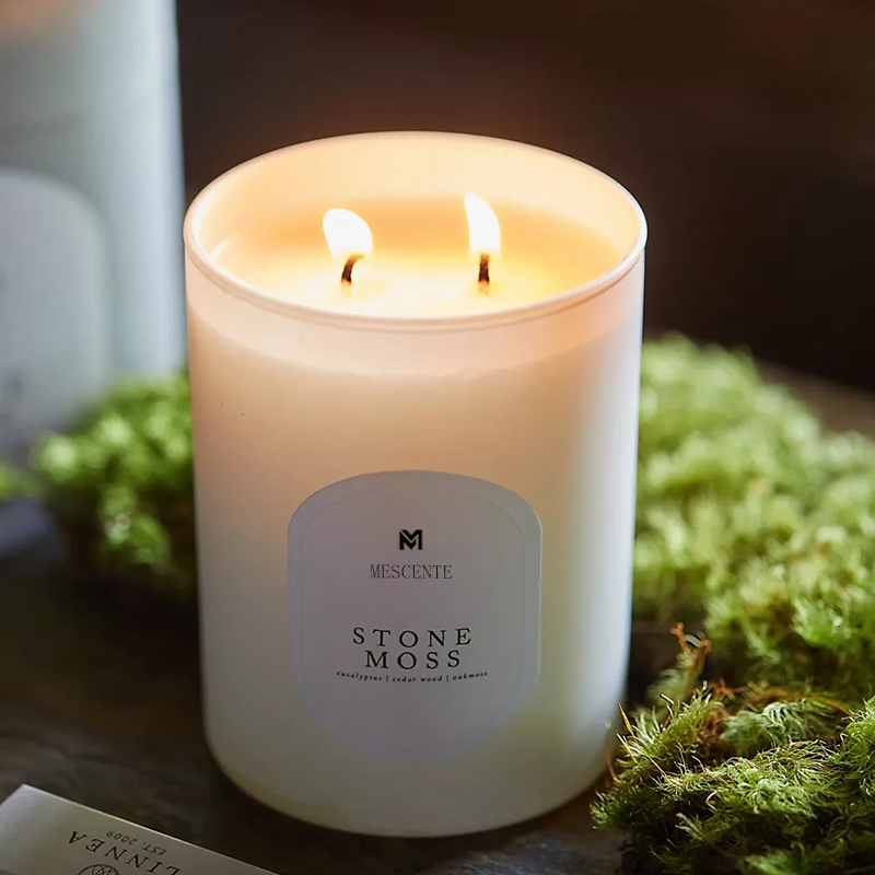M&Scent Własne logo Medytacja Nietoksyczne kamienie Zioła Ręcznie wylewane Naturalne zapachowe świece kryształowe z wosku sojowego