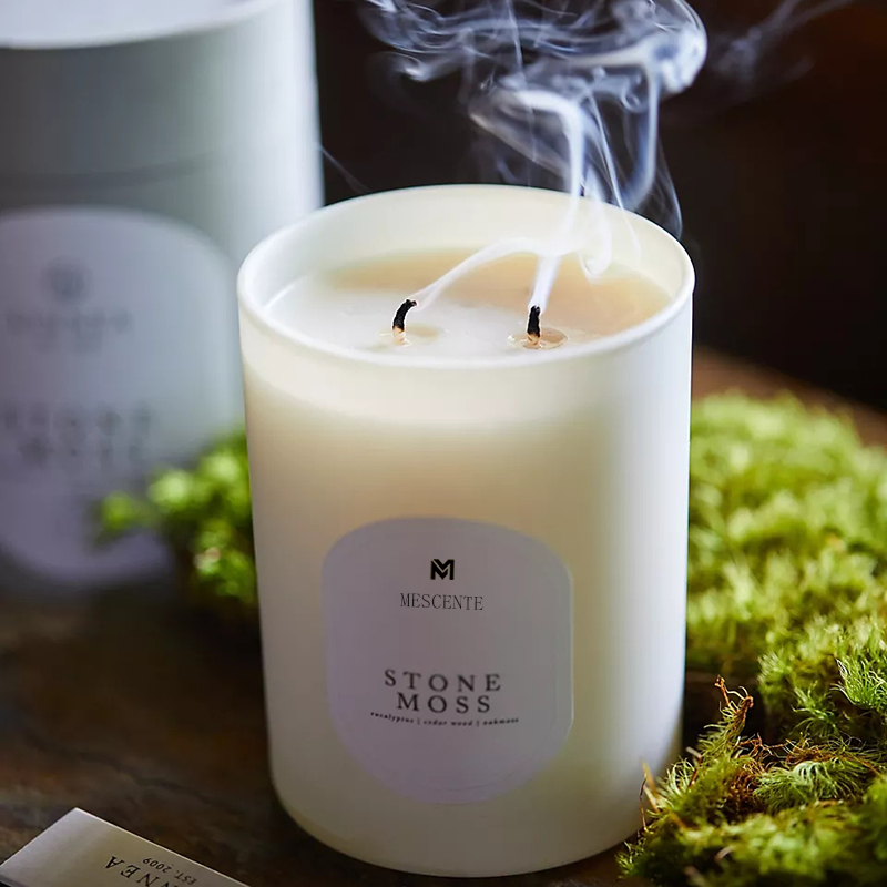 M&Scent Własne logo Medytacja Nietoksyczne kamienie Zioła Ręcznie wylewane Naturalne zapachowe świece kryształowe z wosku sojowego