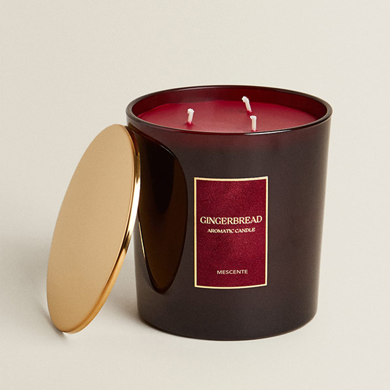Świece zapachowe M&Scent Custom Luxury z 3 pojedynczymi świecami zapachowymi z czarnego matowego szkła marki