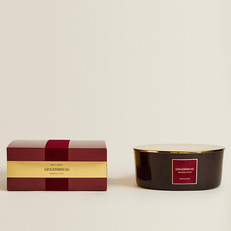 Świece zapachowe M&Scent Custom Luxury z 3 pojedynczymi świecami zapachowymi z czarnego matowego szkła marki