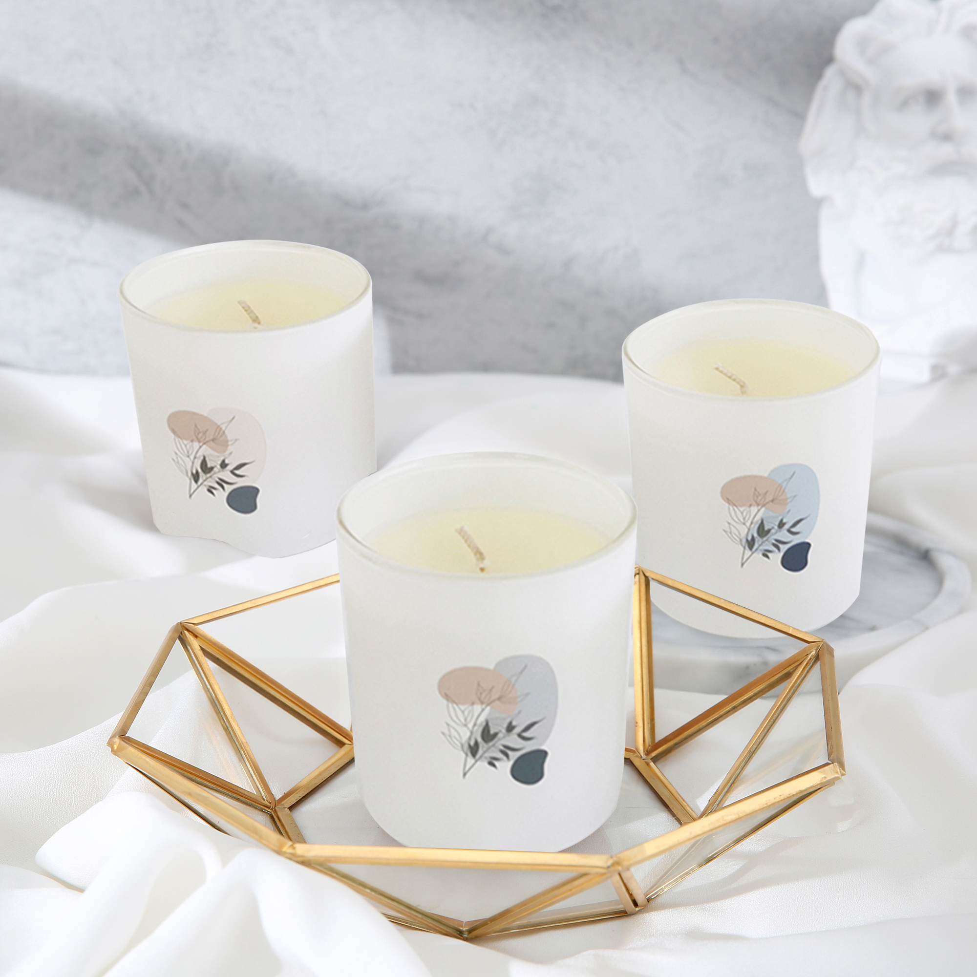 M&Scent wiele wysokiej jakości świec zapachowych sojowych lub 100% aromatów w szklanych słoju z pokrywką