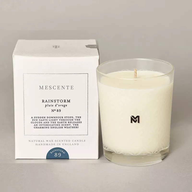 Hurtownia M&Scent Nowa, luksusowa, niestandardowa marka prywatna Świąteczne kryształowe opakowaniai Kerzen Świeca zapachowa sojowa z pokrywką