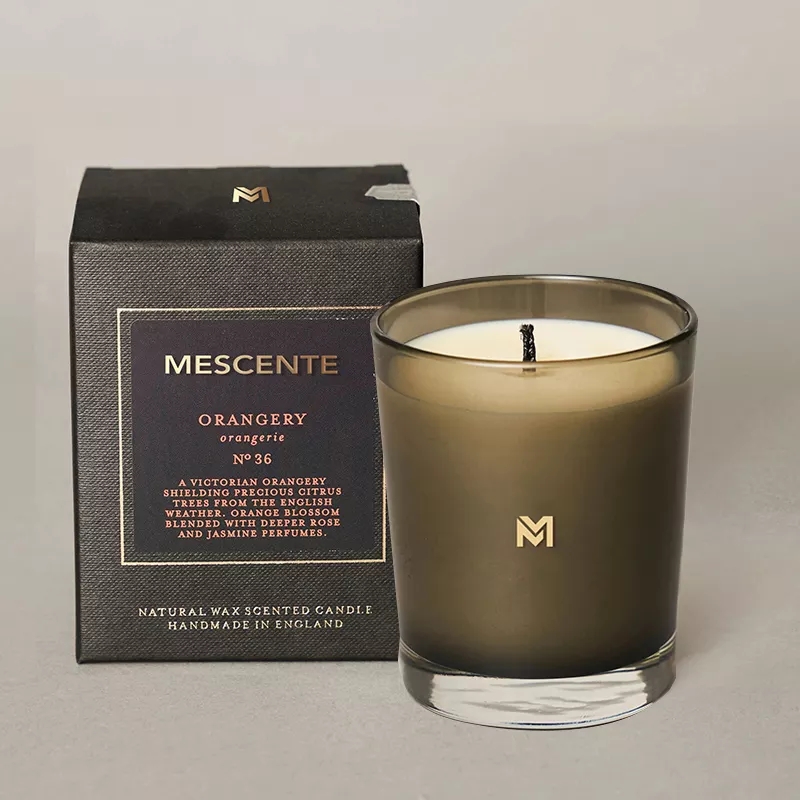 Hurtownia M&Scent Nowa, luksusowa, niestandardowa marka prywatna Świąteczne kryształowe opakowaniai Kerzen Świeca zapachowa sojowa z pokrywką