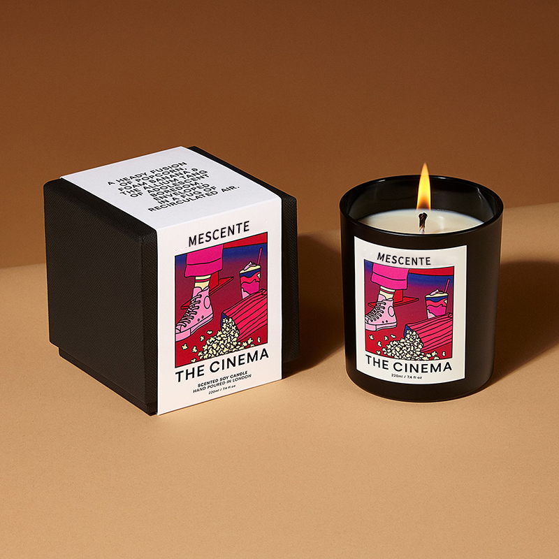 M&Scent Hurtownia luksusowych niestandardowych marek robione świąteczne kryształowe świece zapachowe z wosku sojowego