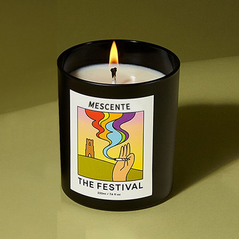 M&Scent Hurtownia luksusowych niestandardowych marek robione świąteczne kryształowe świece zapachowe z wosku sojowego