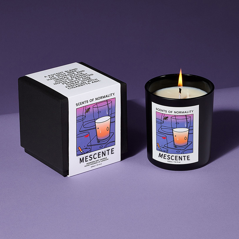 M&Scent Hurtownia luksusowych niestandardowych marek robione świąteczne kryształowe świece zapachowe z wosku sojowego