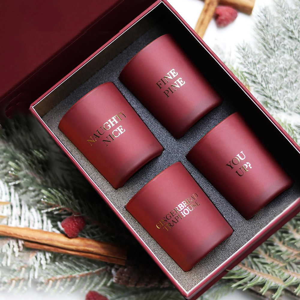 Zestaw luksusowych świec zapachowych marki M&Scent, 4 sztuki