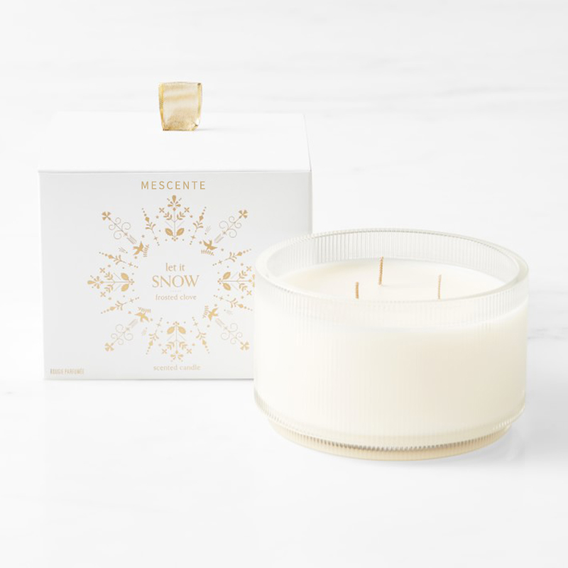 M&Scent Custom Made Logo Domowe świece zapachowe sojowe o emisji Transparent, prywatna marka w szklanych słoju