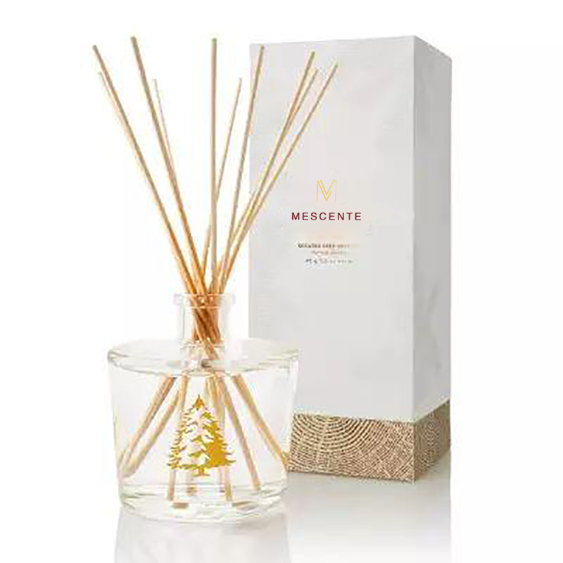 M&Scent Hurtowa luksusowa szklana butelka Stik Fibre Okrągła śruba do drewna Aroma Dyfuzor z trzciny Zestawy upominkowe