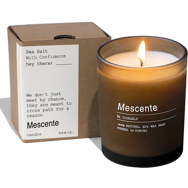 M&Scent Niestandardowe dekoracje ślubne Słoik Jaśmin i Ylang Ylang Świece zapachowe z etykietami luzem