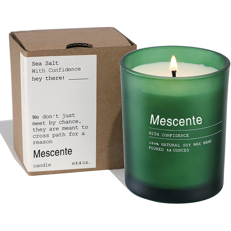 M&Scent Niestandardowe dekoracje ślubne Słoik Jaśmin i Ylang Ylang Świece zapachowe z etykietami luzem