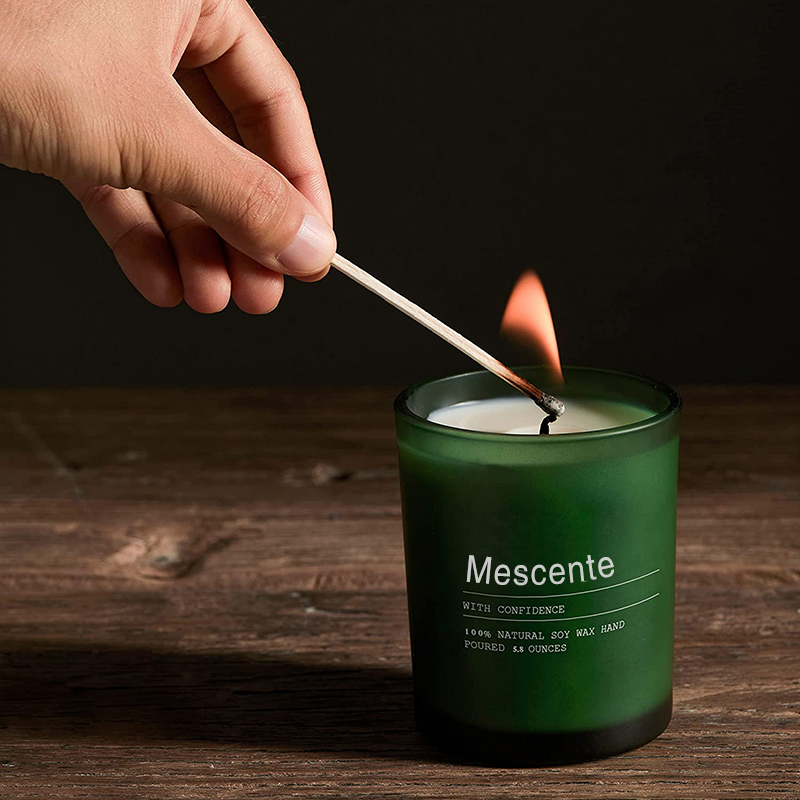 M&Scent Niestandardowe dekoracje ślubne Słoik Jaśmin i Ylang Ylang Świece zapachowe z etykietami luzem