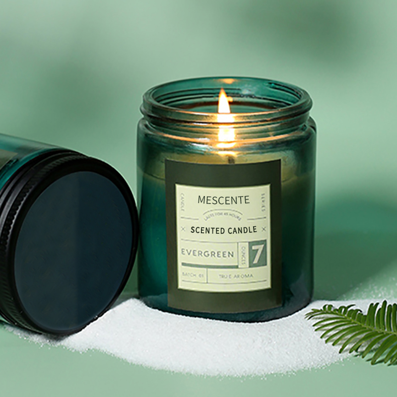 Luksusowe świece zapachowe z wosku sojowego M&Scent, własne marki, z pokrywką