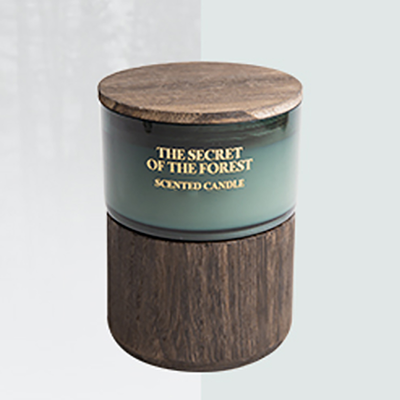 M&Scent szklane opakowania zamów hurtowo świece zapachowe z wosku sojowego z kryształkami