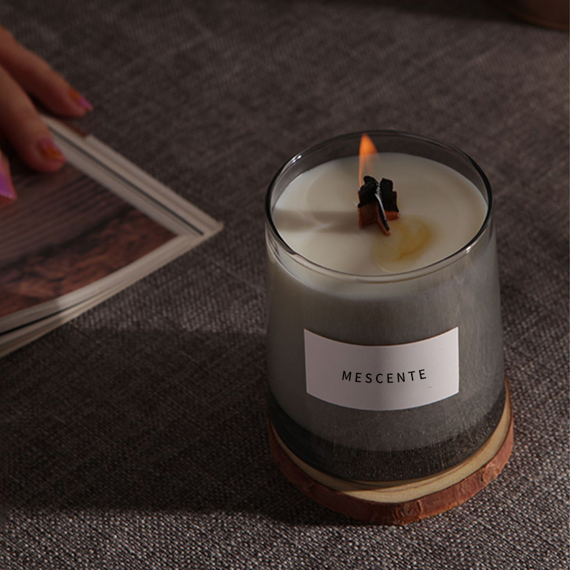 M&Scent luksusowe szklane opakowania z kryształowymi akcesoriami, świece zapachowe z wosku sojowego, świece ślubne