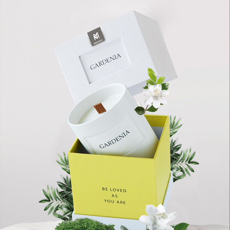 M&Scent hurtownia niestandardowych luksusowych szklanych opakowań zapachowych do domu, świece zapachowe z wosku sojowego