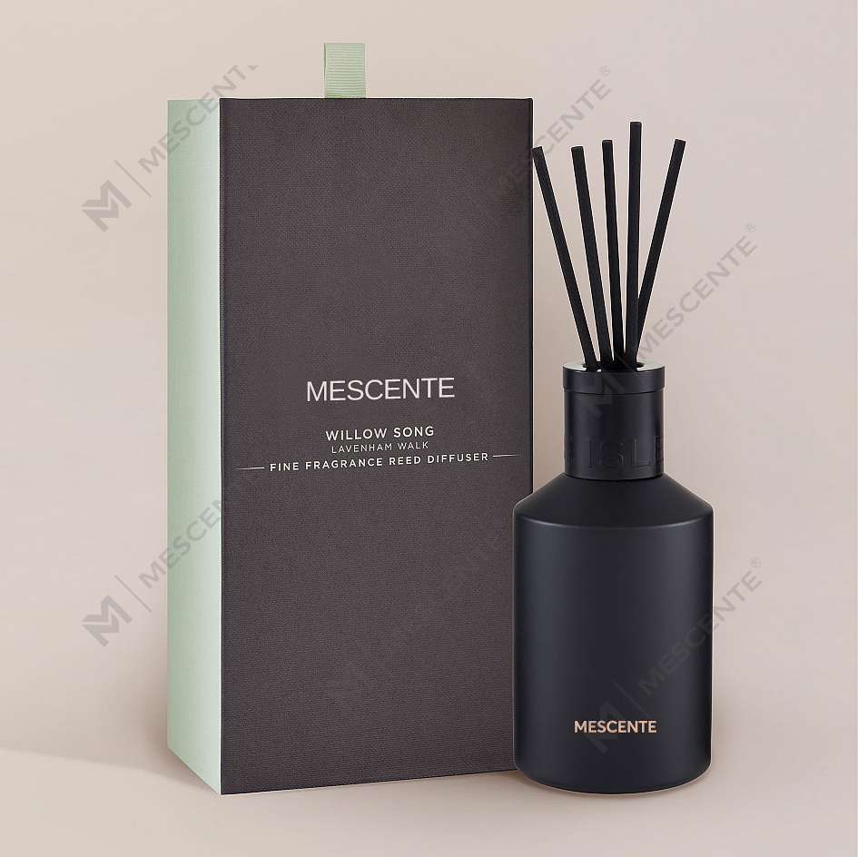 Dekoracja Pudełko z nadrukiem Oem 20 ml Kwadratowe ceramiczne Vranjes Drewniana nakrętka Dom Perfumy Aroma Dyfuzor Olejek z trzciny