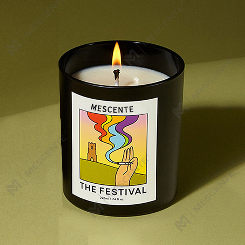 M&Scent Hurtownia luksusowych niestandardowych marek prywatnych Ręcznie robione świąteczne kryształowe świece zapachowe z wosku sojowego