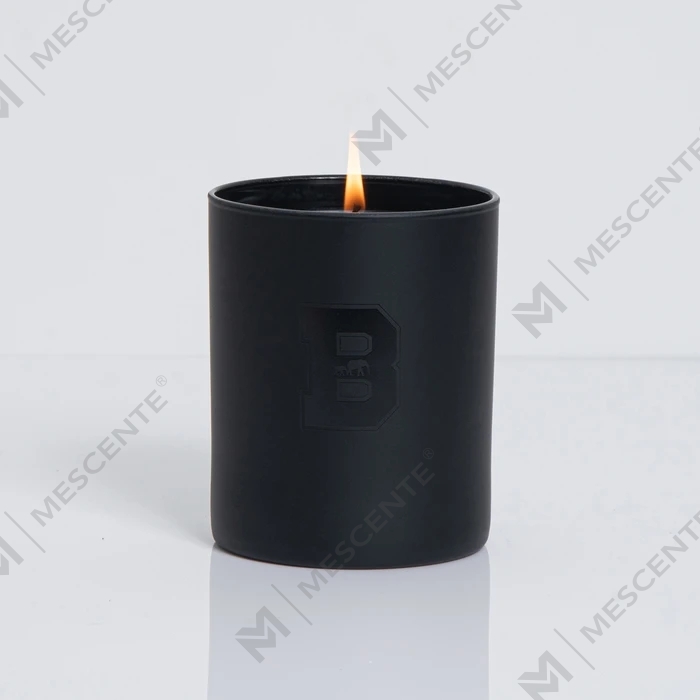M&Scent Hurtownia Luksusowych Czarnych Wyjątkowych Słoików Ślubne Dekoracyjne Sojowe Świece Zapachowe Z Kryształami