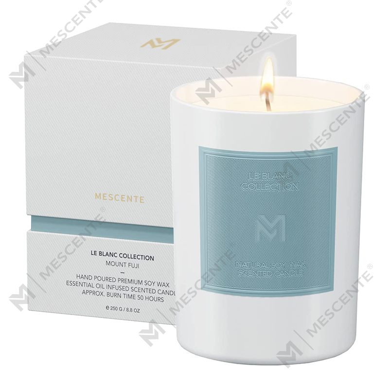 M&Scent Hurtownia niestandardowych luksusowych zestawów świątecznych aromaterapeutycznych świec z wosku sojowego w czarnym szklanym słoiku