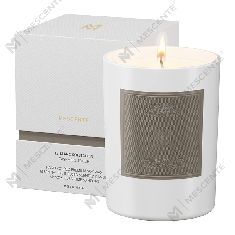 M&Scent Hurtownia niestandardowych luksusowych zestawów świątecznych aromaterapeutycznych świec z wosku sojowego w czarnym szklanym słoiku