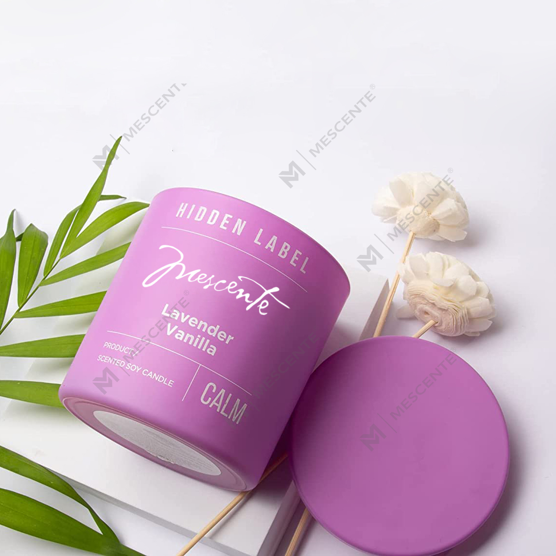 M&Scent Hurtownia luksusowych świec zapachowych z wosku sojowego z kryształkami w czarnych słoikach