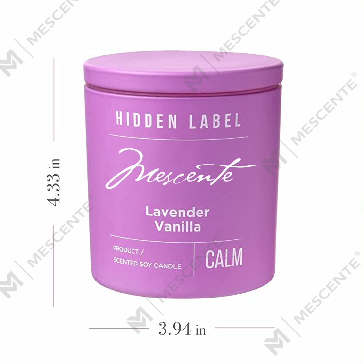 M&Scent Hurtownia luksusowych świec zapachowych z wosku sojowego z kryształkami w czarnych słoikach