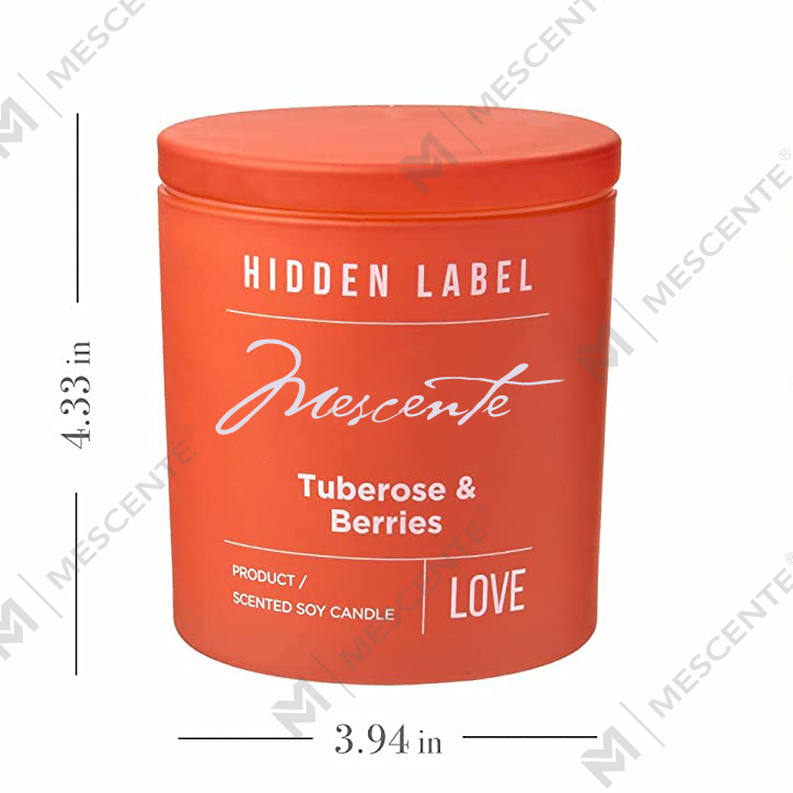 M&Scent Hurtownia luksusowych świec zapachowych z wosku sojowego z kryształkami w czarnych słoikach