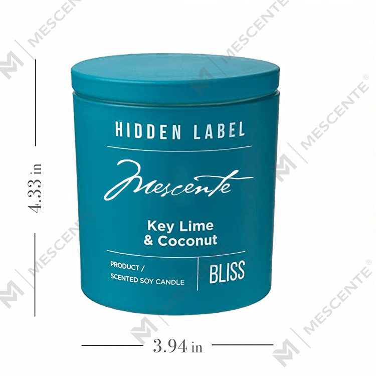 M&Scent Hurtownia luksusowych świec zapachowych z wosku sojowego z kryształkami w czarnych słoikach