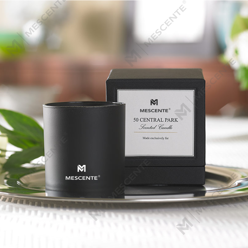 Zapach M&S Hurtownia luksusowych, prywatnych, chromowanych, męskich świec do aromaterapii, 22 uncje z kryształkami w środku
