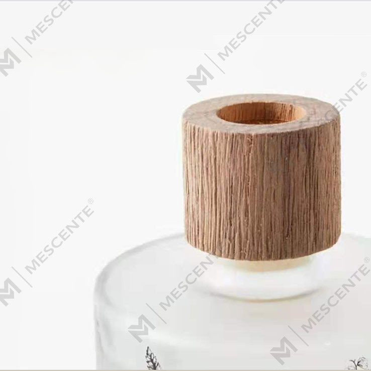 Hurtownia M&Scent Luksusowe niestandardowe dekoracyjne szkło bursztynowe Bez ognia Unikalny przezroczysty kwiatowy dyfuzor zapachowy z trzciny