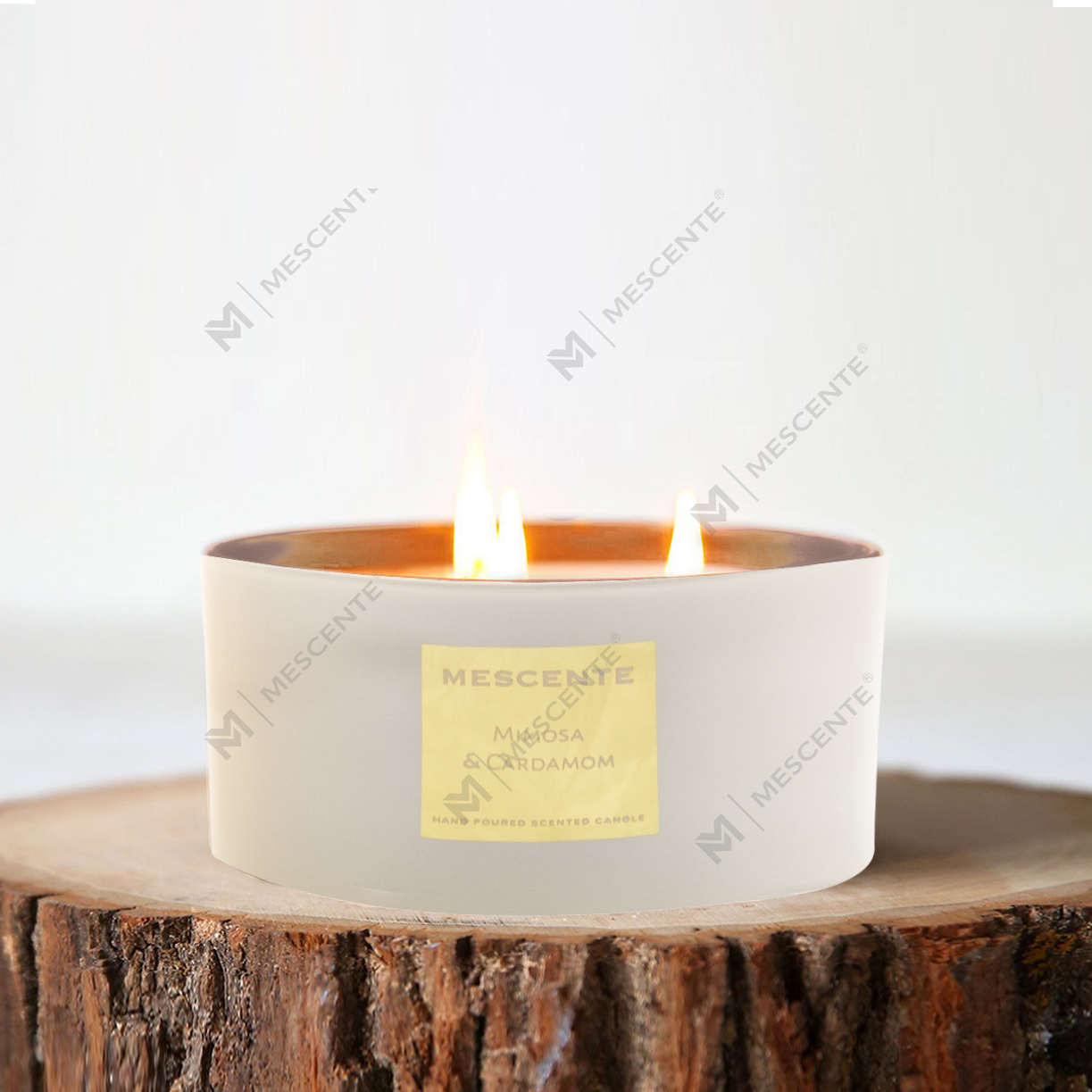 M&Scent hurtowy zestaw upominkowy dekoracyjnych świec zapachowych do aromaterapii z 3 knotami i palmą kokosową