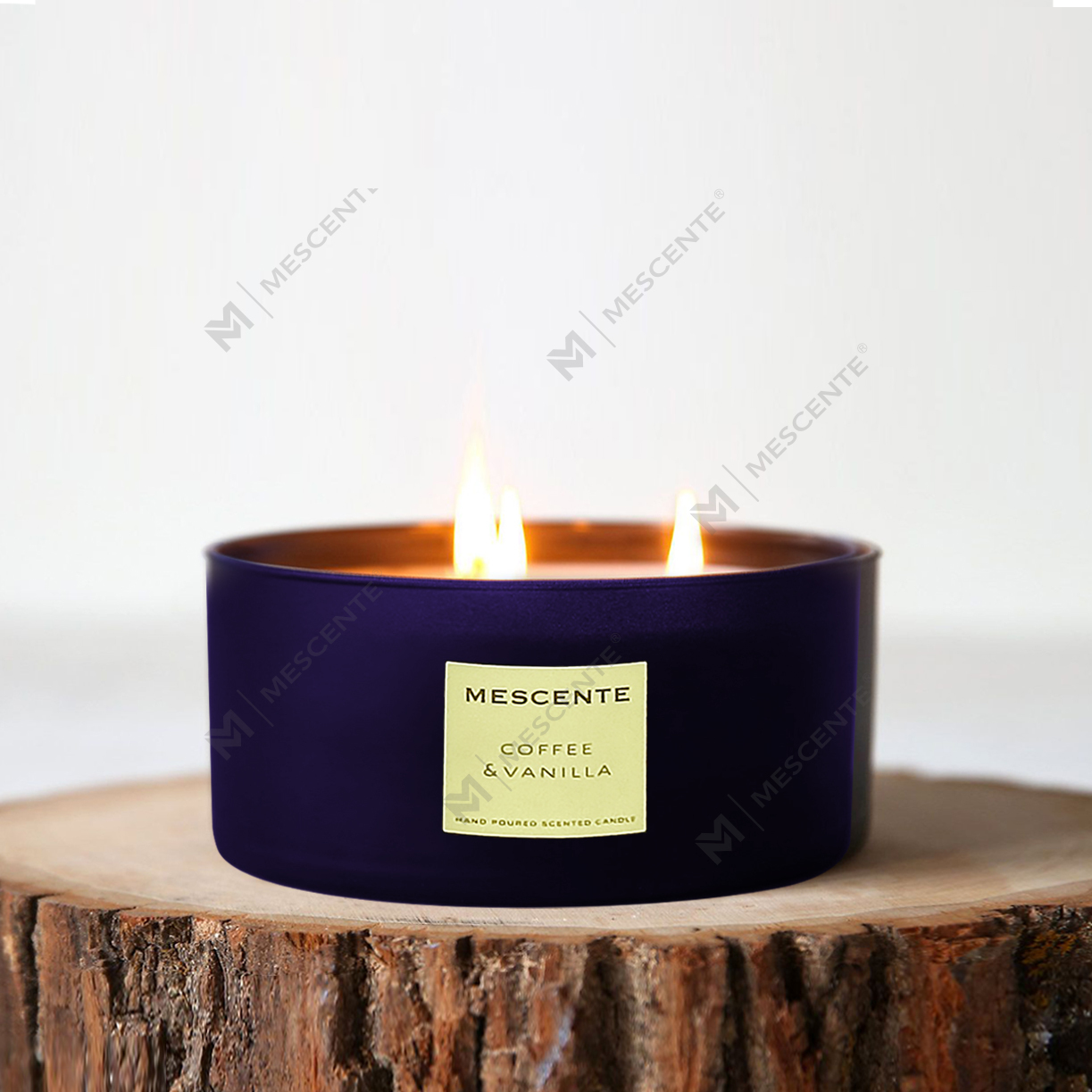 M&Scent hurtowy zestaw upominkowy dekoracyjnych świec zapachowych do aromaterapii z 3 knotami i palmą kokosową