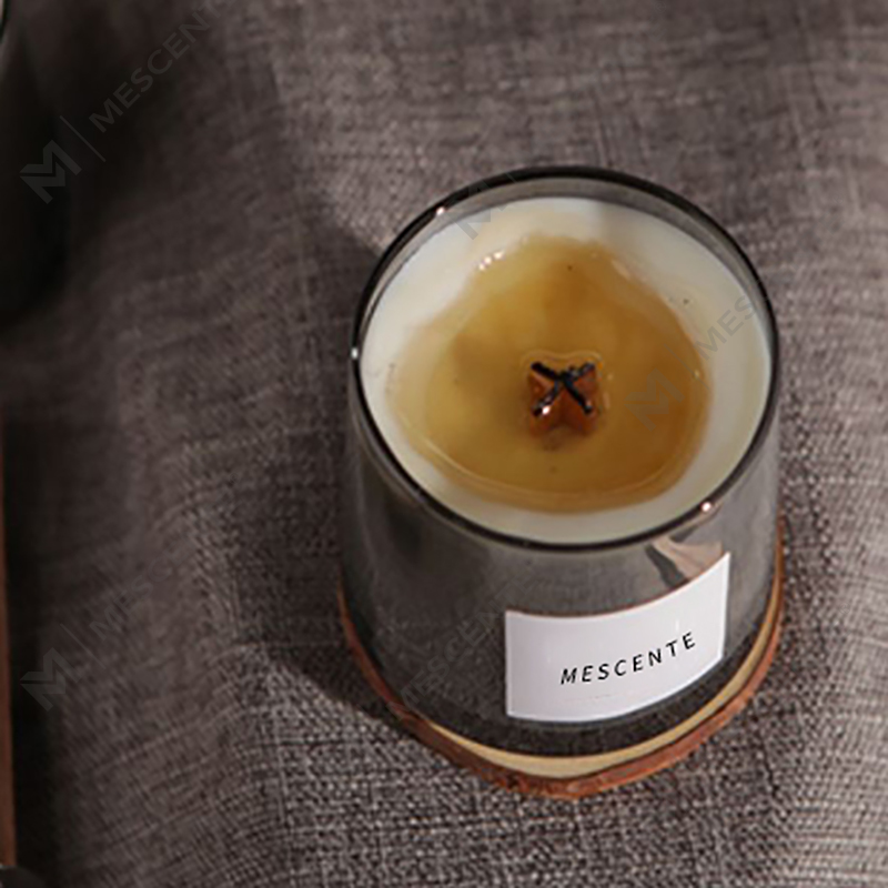 M&Scent luksusowe szklane słoiki z kryształowymi drewnianymi knotami, świeca zapachowa z wosku sojowego, świece ślubne