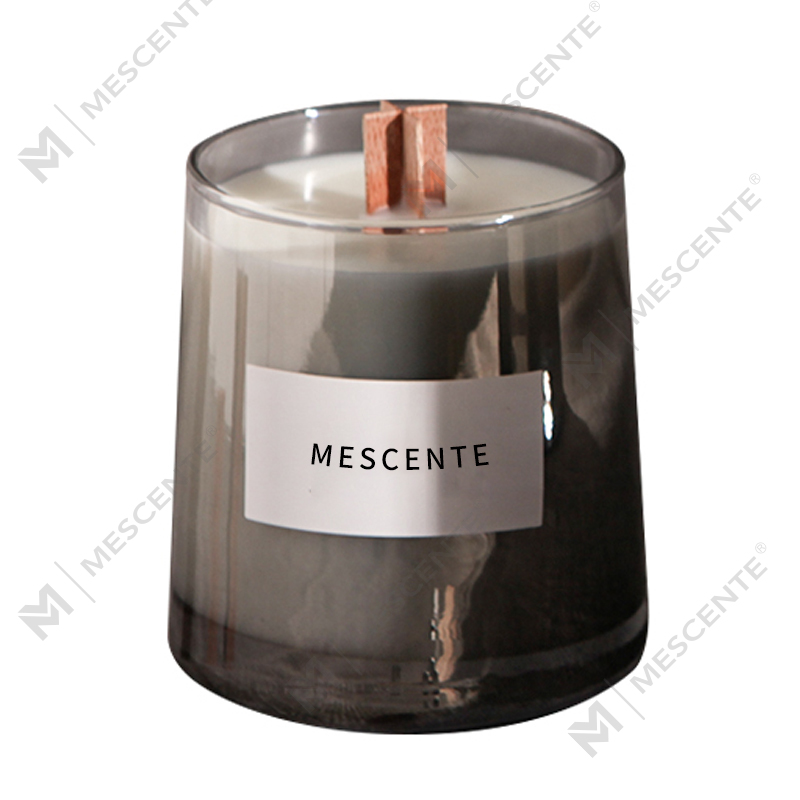 M&Scent luksusowe szklane słoiki z kryształowymi drewnianymi knotami, świeca zapachowa z wosku sojowego, świece ślubne