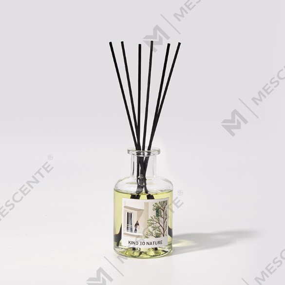 M&Scent Luxury 200ml Biała butelka na wymiar, drewniane patyczki, dyfuzor trzcinowy z pudełkiem