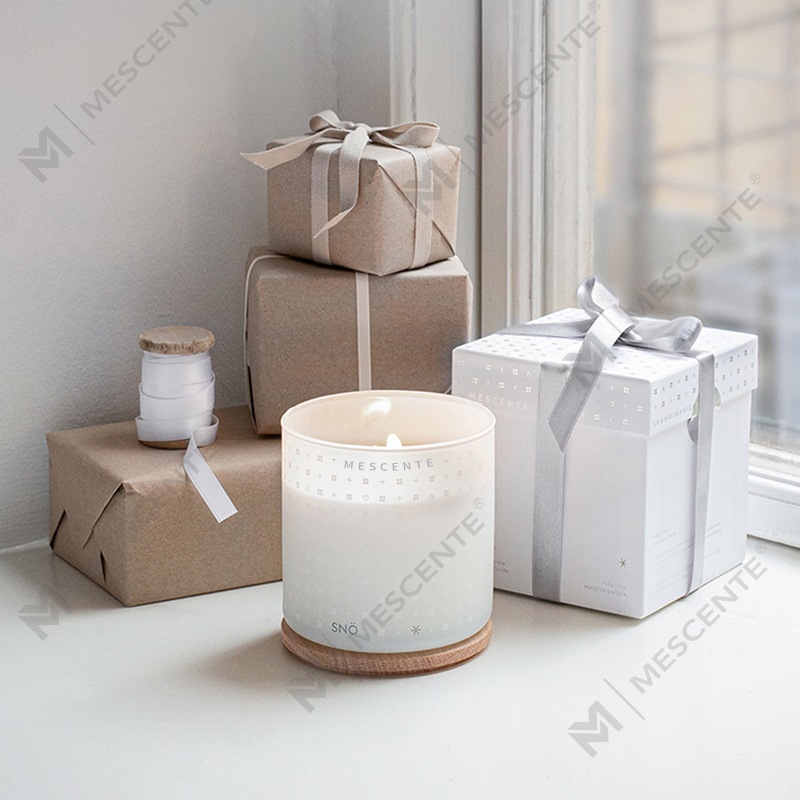 M&Scent Luxury Custom Handmade świąteczne dekoracyjne świece zapachowe z wosku sojowego z pudełkiem