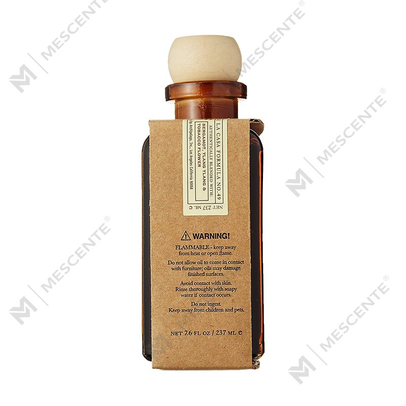 M&Scent Luksusowa, niestandardowa, duża szklana butelka w kolorze różowego złota Kwiatowa marka prywatna Dyfuzor z trzciny w płynie z pudełkiem