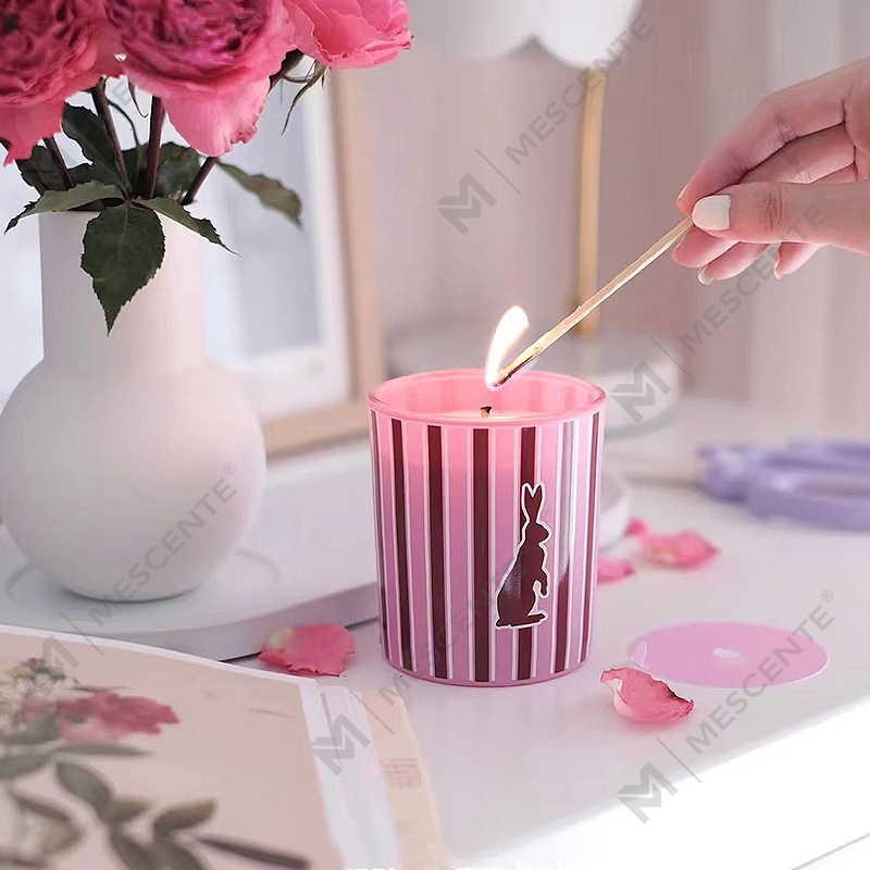 M&Scent hurtownia niestandardowych, luksusowych szklanych słoików zapachowych do domu, świece zapachowe z wosku sojowego