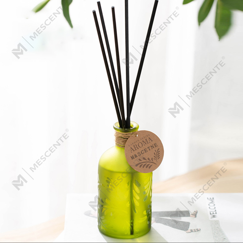 M&Scent Luksusowa, niestandardowa szklana butelka z prywatną marką Kwiatowy dyfuzor z trzciny w płynie z pudełkiem