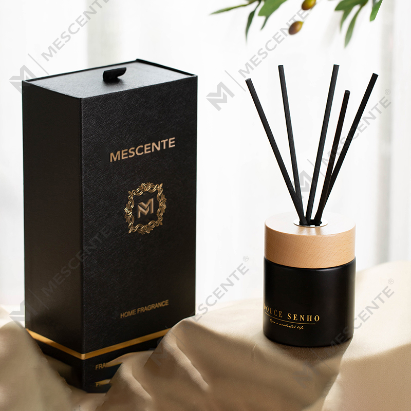 M&Scent Czarna butelka Perfumy Aroma Dyfuzor Reed Oil, Zapach Tajlandia Reed Dyfuzory Zestaw upominkowy