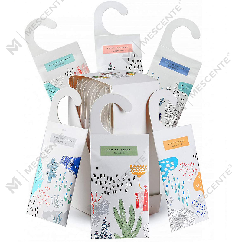 Nowy projekt M&Scent Dostosuj wiszące saszetki zapachowe, saszetki zapachowe do szafy