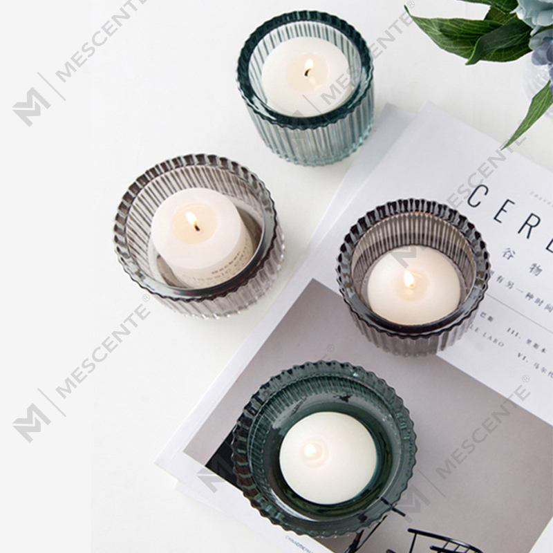 M&Scent Luxury Decor Szklany świecznik kryształowy, świeczniki luzem