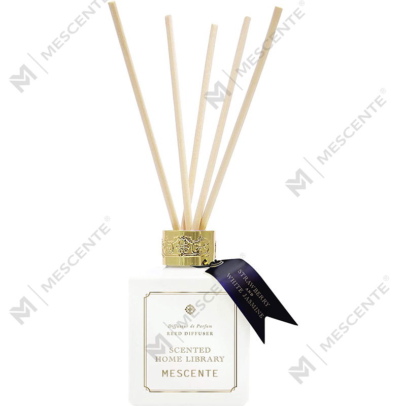 M&Scent Hurtownia luksusowych butelek ceramicznych marki prywatnej Drewniany dyfuzor zapachowy z trzciny w kształcie kwiatka