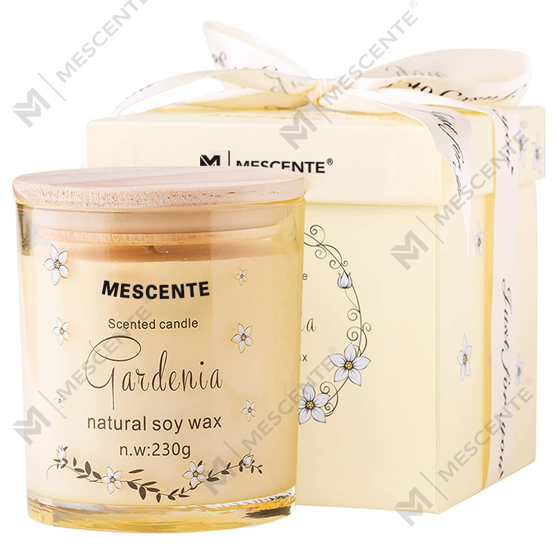 M&Scent Ręcznie robiony luksusowy szklany świecznik Spiritual Ceramics Świeca zapachowa filarowa Waniliowa z kryształkami