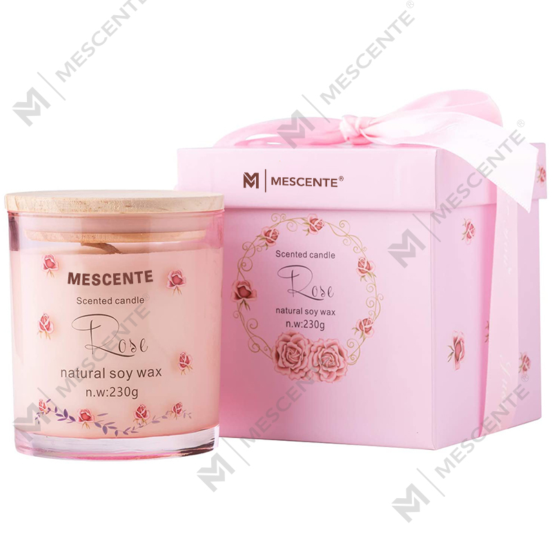 M&Scent Ręcznie robiony luksusowy szklany świecznik Spiritual Ceramics Świeca zapachowa filarowa Waniliowa z kryształkami