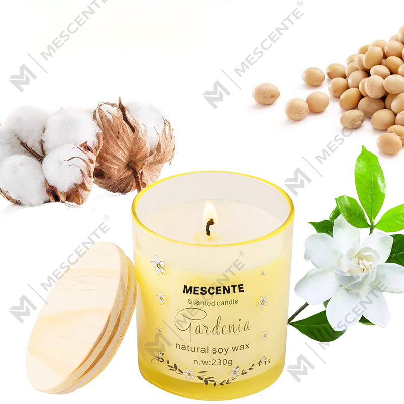 M&Scent Ręcznie robiony luksusowy szklany świecznik Spiritual Ceramics Świeca zapachowa filarowa Waniliowa z kryształkami