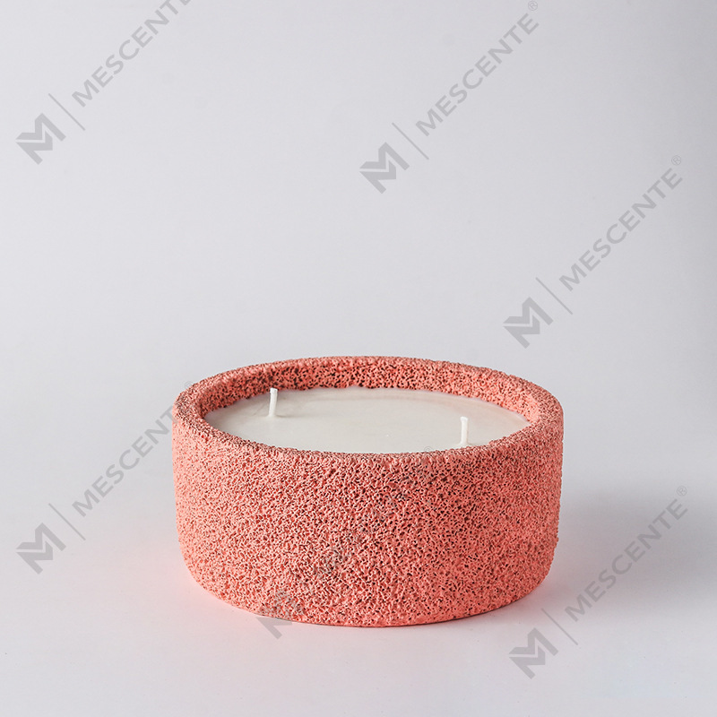 M&Scent Luxury Handmade Logo Duchowe świece filarowe Szkło zapachowe z kryształkami, świeca z 3 knotami
