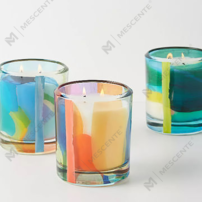 M&Scent Hurtownia luksusowych dekoracji na zamówienie Prywatna marka Świece zapachowe z wosku sojowego z czarnego szkła i kryształu