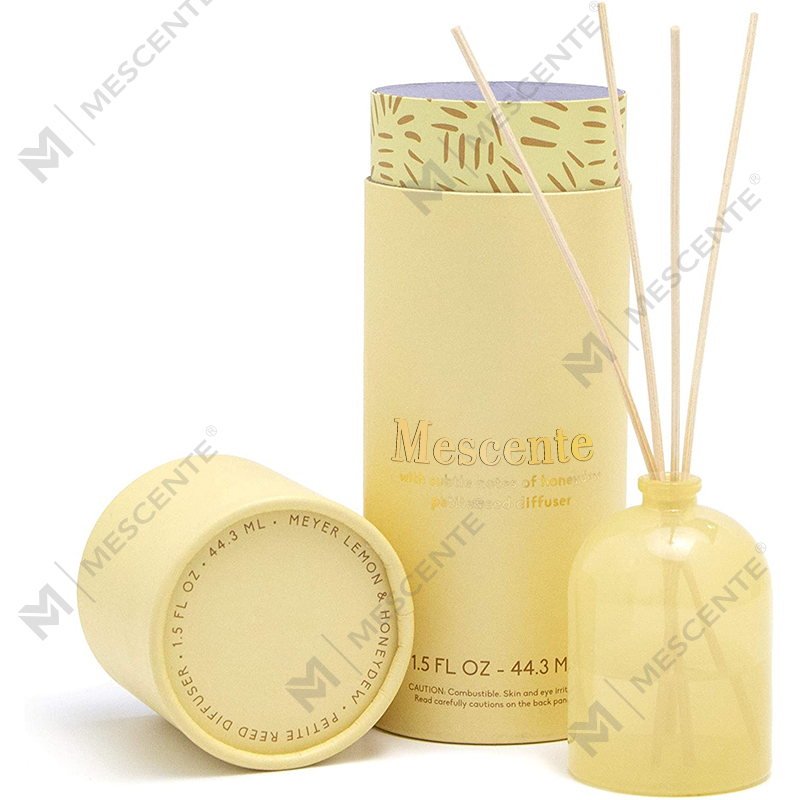 M&Scent Luksusowa, niestandardowa, duża szklana butelka w kolorze różowego złota Kwiatowa marka prywatna Dyfuzor z trzciny w płynie z pudełkiem